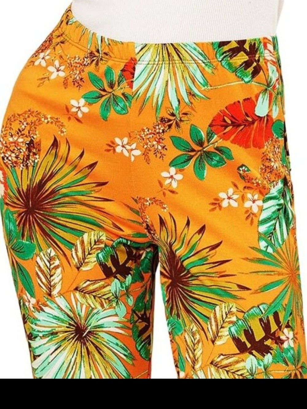 Noflik Women Elastic High Waisted Bell Bottom Flare Pants w/Side Slits Size 2XL - Picture 12 of 14